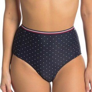 Tommy Hilfiger Polka Dot Bikini Bottoms Navy Blue